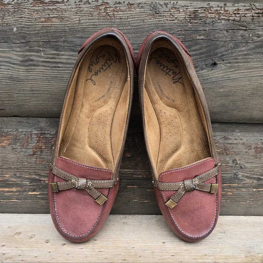 Natural Soul Gracee Classic Minimalist Vegan Leather Comfort Loafers 9M